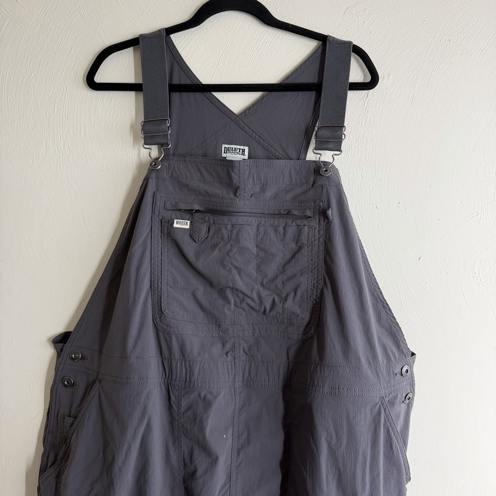 Duluth Heirloom gardening bib overalls 3XL x 31 gray utility workwear ripstop
